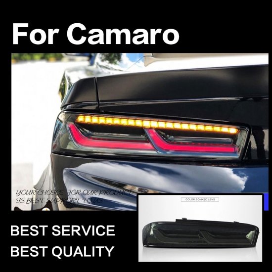 AOKEDING製 シボレー カマロ '15-'19 LEDテールライト テールランプ スモーク - 510supply - 自動車部品販売  国内唯一の商品を多数取り揃え