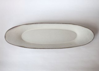 楕円皿　L　白｜3rd ceramics