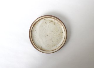 5寸リム皿　アンティークホワイト｜山本直毅