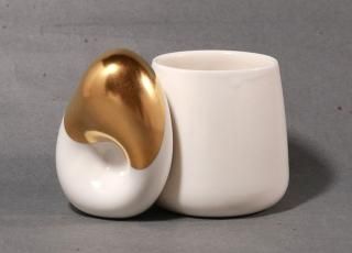 必読　未使用　安藤良輔さん　４点セット　金彩　銀彩　皿　カップ 湯呑み　作家　器 安藤 良輔 - queen and the chair