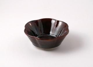【新品未使用/稀少】　宇田康介　大皿　鉄釉しのぎプレート　8寸皿　入手困難 宇田康介｜ころは -うつわと道具と喫茶室-