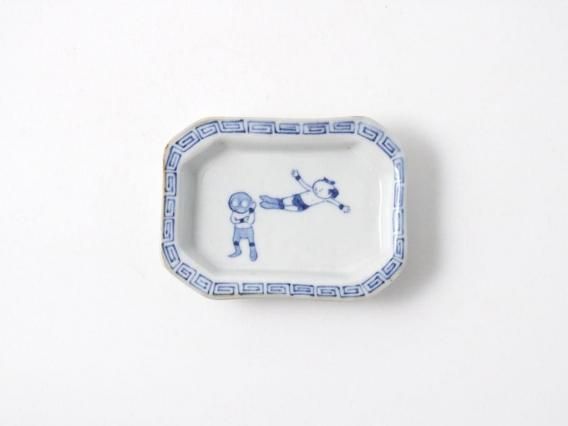 四角豆皿 プロレス ドロップキック｜motif. - ころは online store