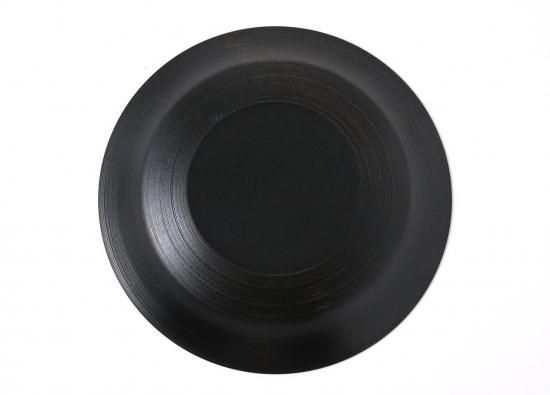 東一仁｜ブラック リムプレート8寸2枚セット WEB展示】千紋リムプレート8寸 黒漆｜後藤睦 - ころは online store