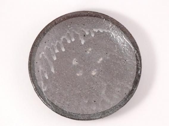 特注一点物の大皿 8寸皿 ふち丸 蒼 関太一郎 | 楽布アオトソラ