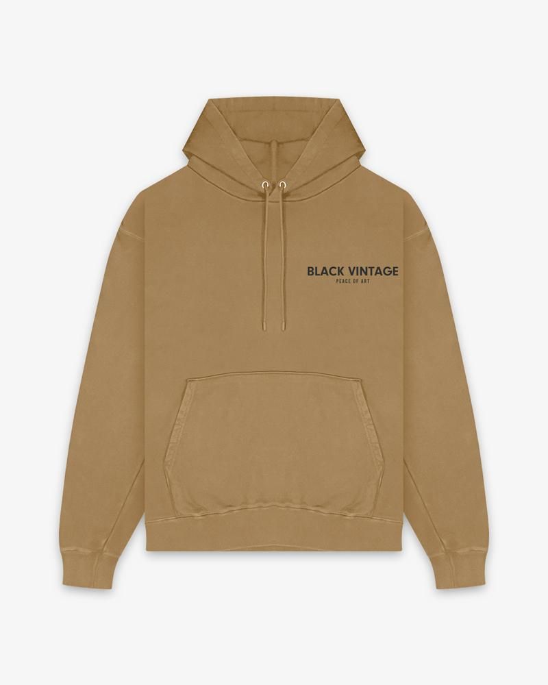 ESSENTIAL BLACK VINTAGE VINTAGE PULLOVER HOODIE(10.0oz)