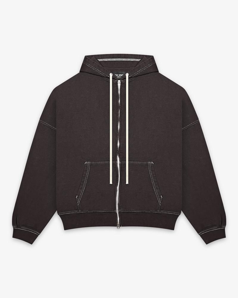 ZIP HOODIE VINTAGE DYEING
