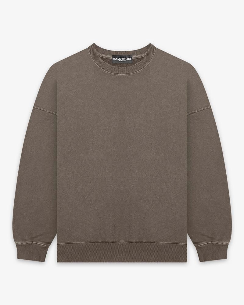 CREWNECK SWEAT SHIRTS VINTAGE DYEING
