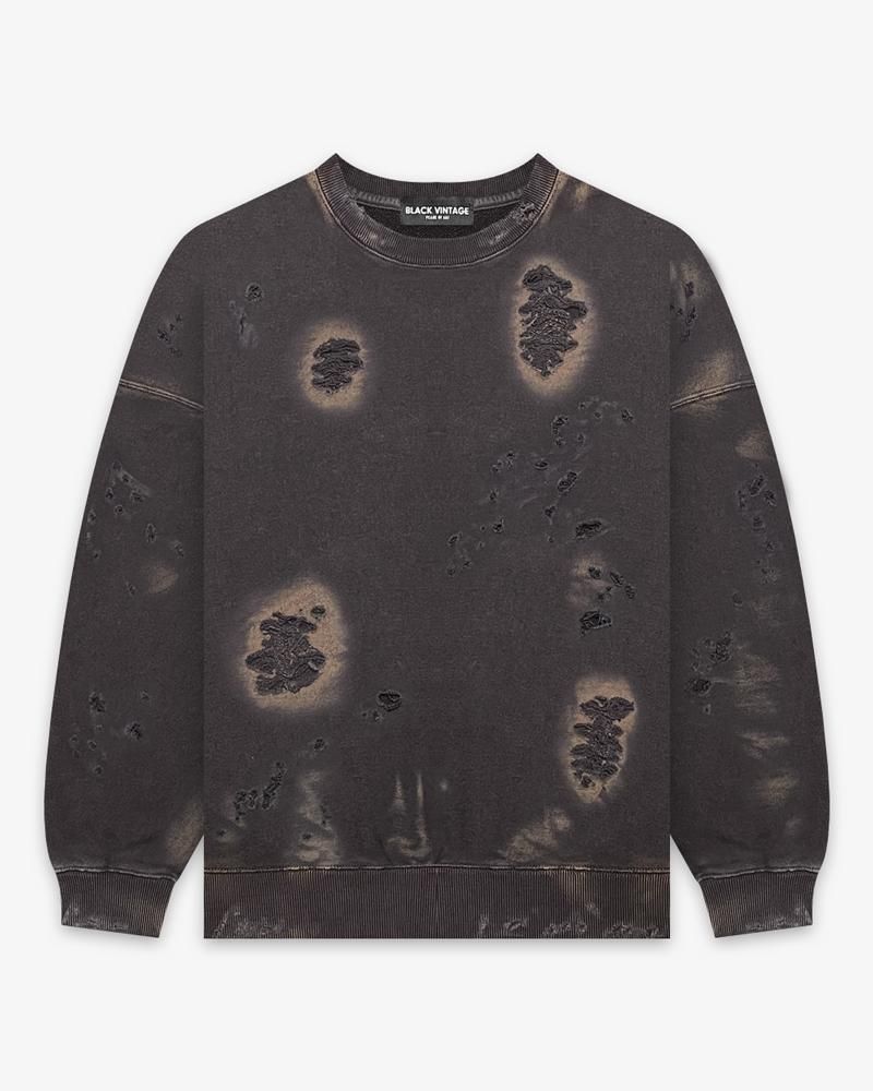 CREWNECK SWEAT SHIRTS BURNER PROCESSING
