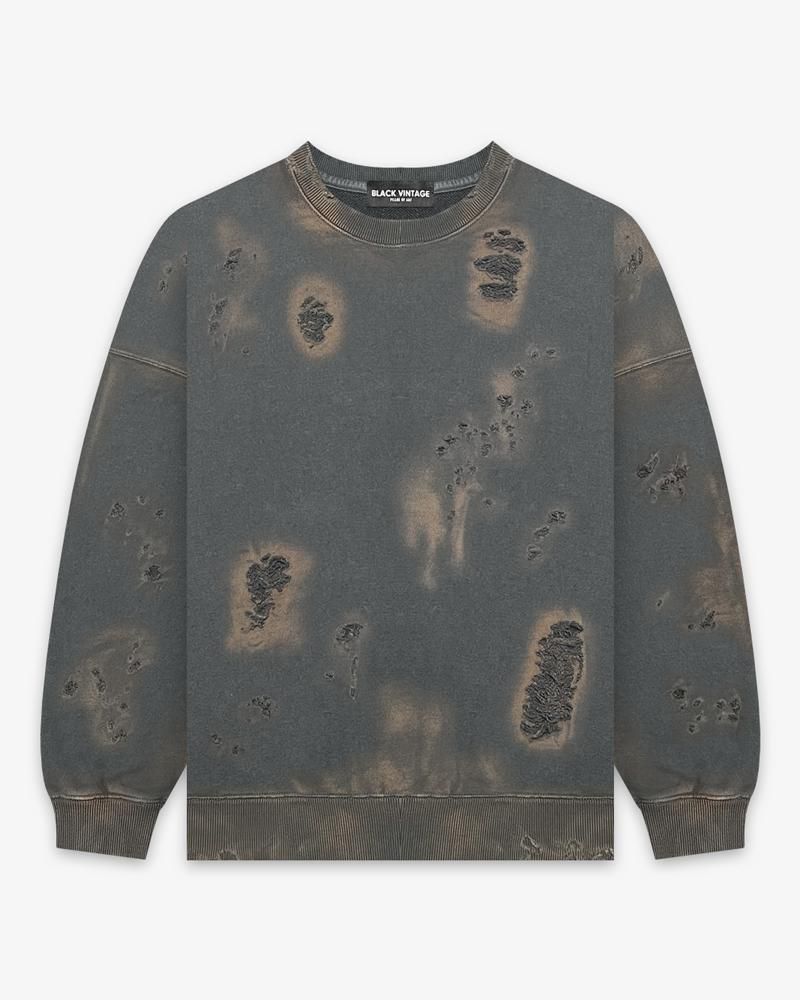 CREWNECK SWEAT SHIRTS BURNER PROCESSING