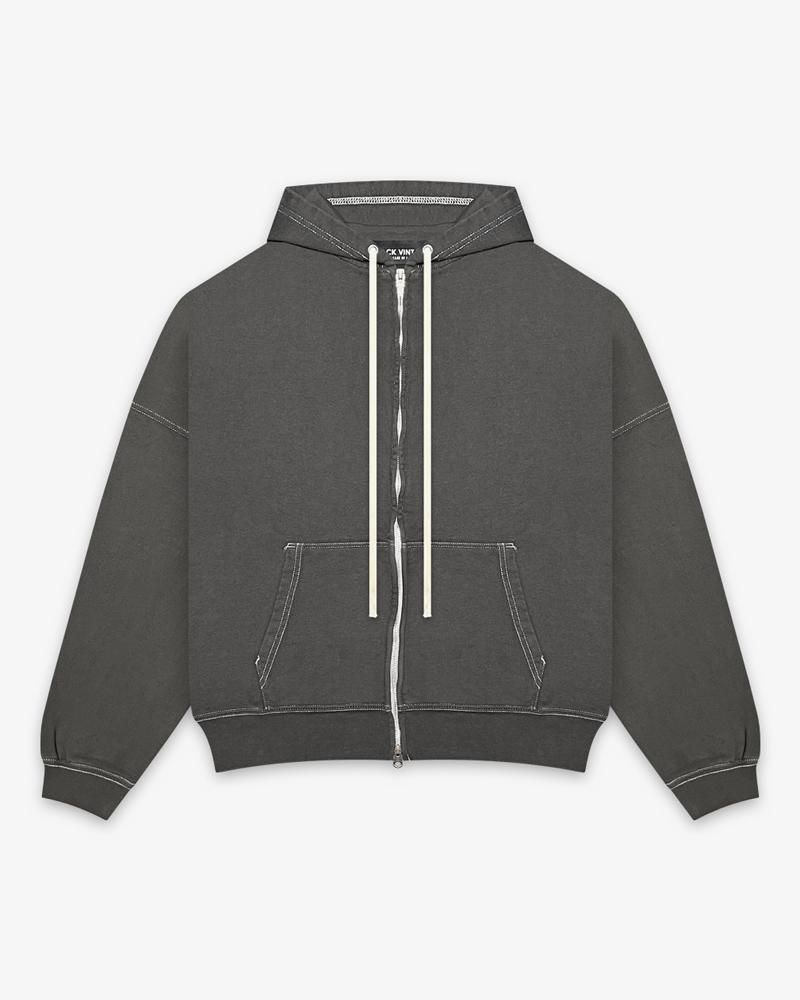 ZIP HOODIE VINTAGE DYEING