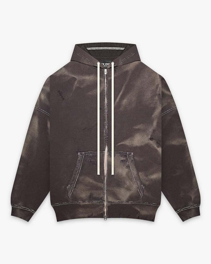 ZIP HOODIE DUST PAINTING