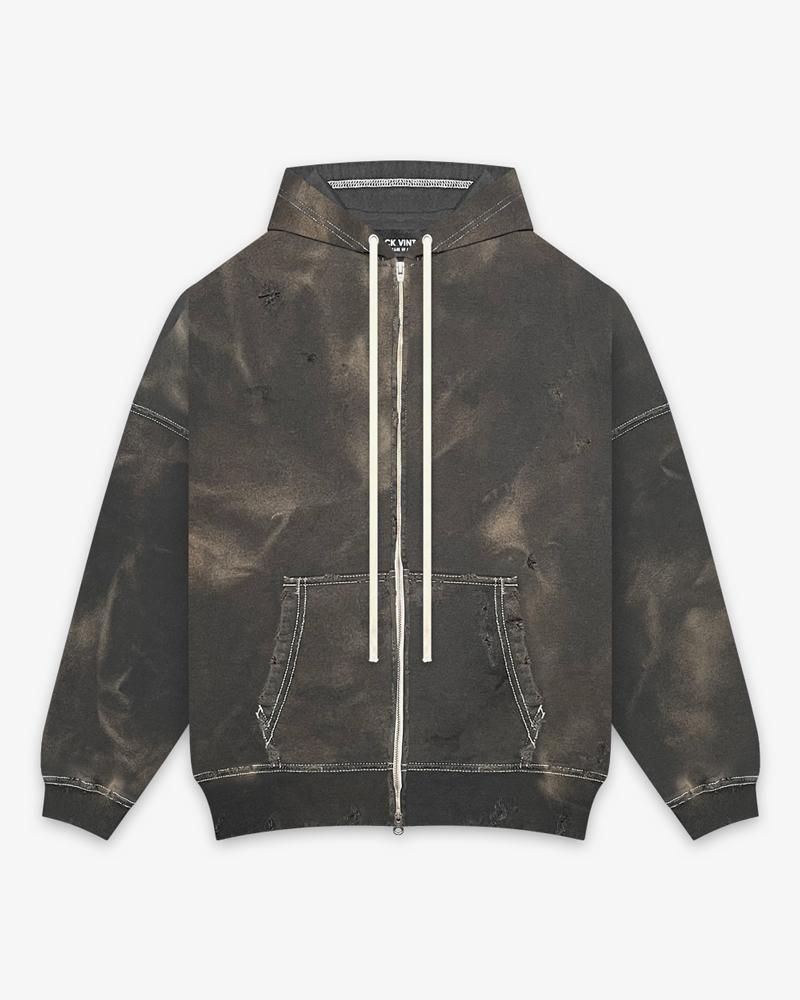 ZIP HOODIE DUST PAINTING