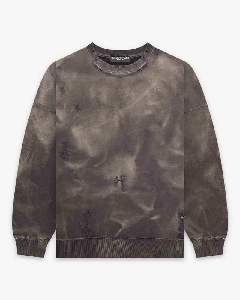 CREWNECK SWEAT SHIRTS DUST PAINTING