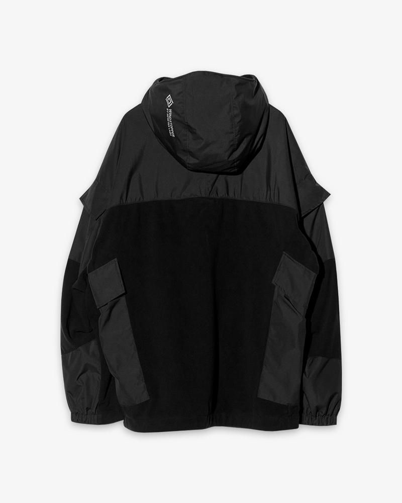 D-VEC ALMOSTBLACK WINDSTOPPER BY GORE-TEX LABS 2L POLARTEC JACKET