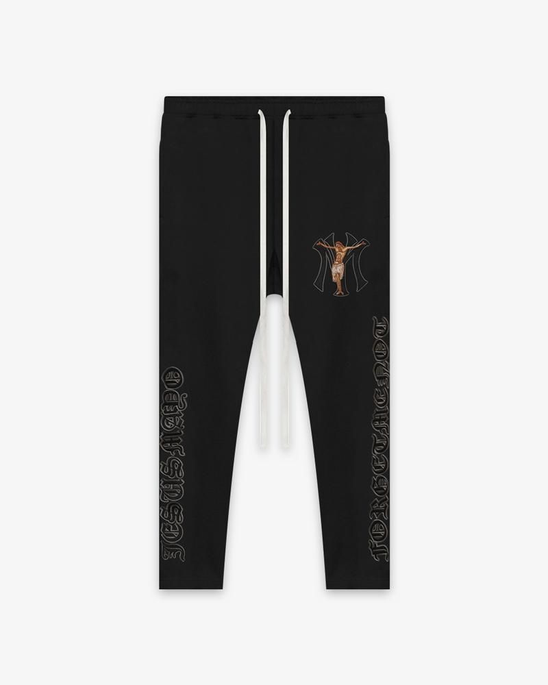 MAYO EMBROIDERY SIDE SNAP LOUNGE PANTS