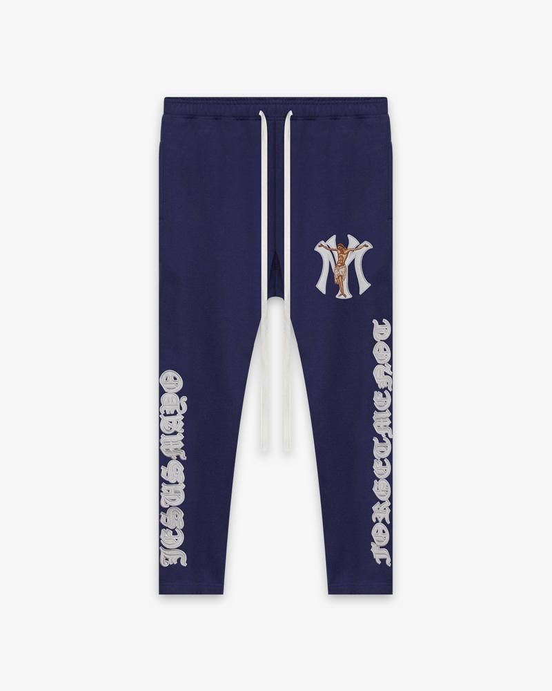 MAYO EMBROIDERY SIDE SNAP LOUNGE PANTS