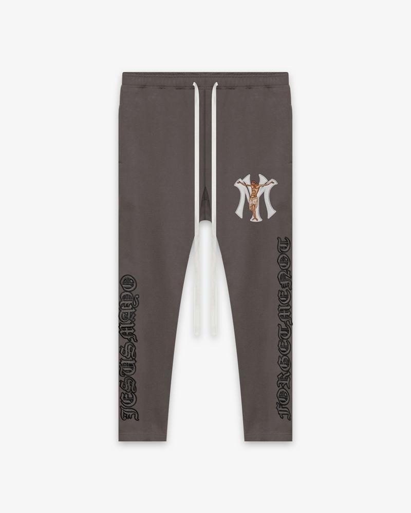 MAYO EMBROIDERY SIDE SNAP LOUNGE PANTS