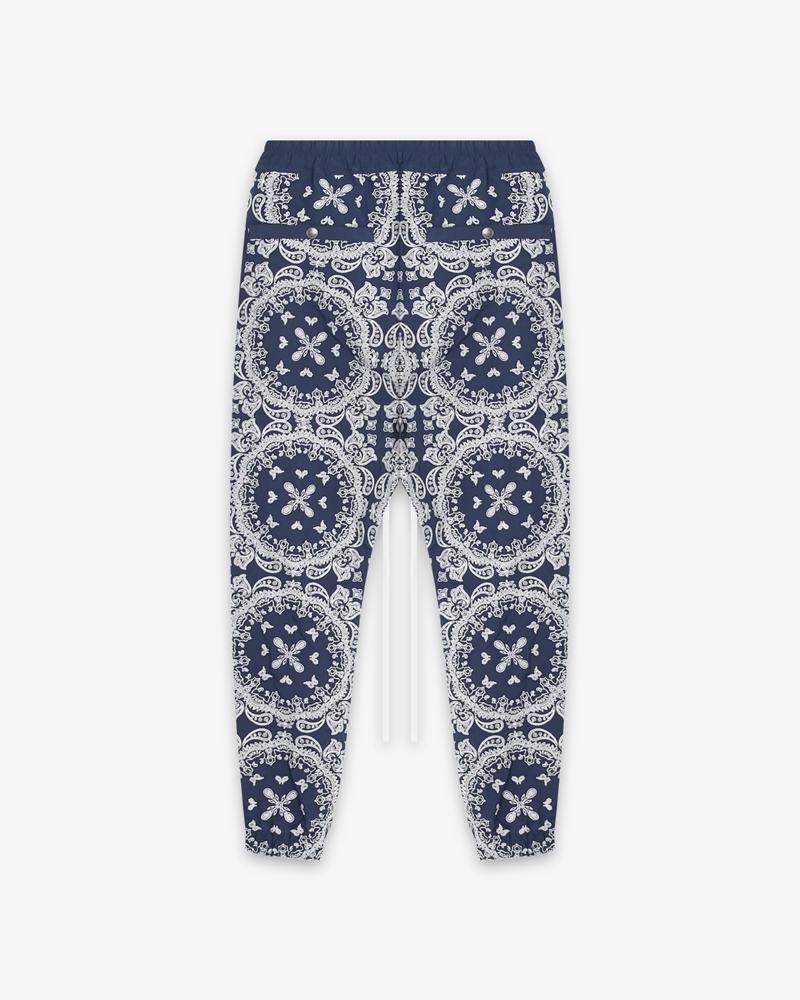 MAYO PAISLEY EMBROIDERY NYLON LOUNGE PANTS