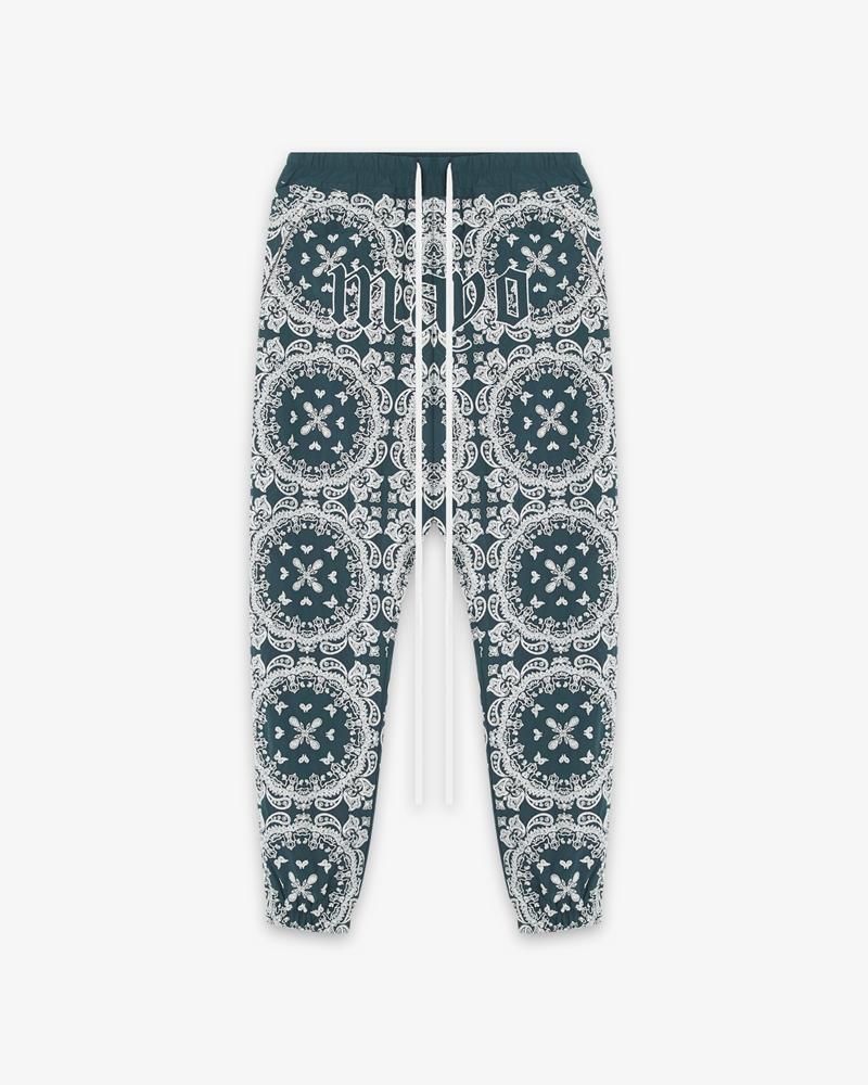 MAYO PAISLEY EMBROIDERY NYLON LOUNGE PANTS