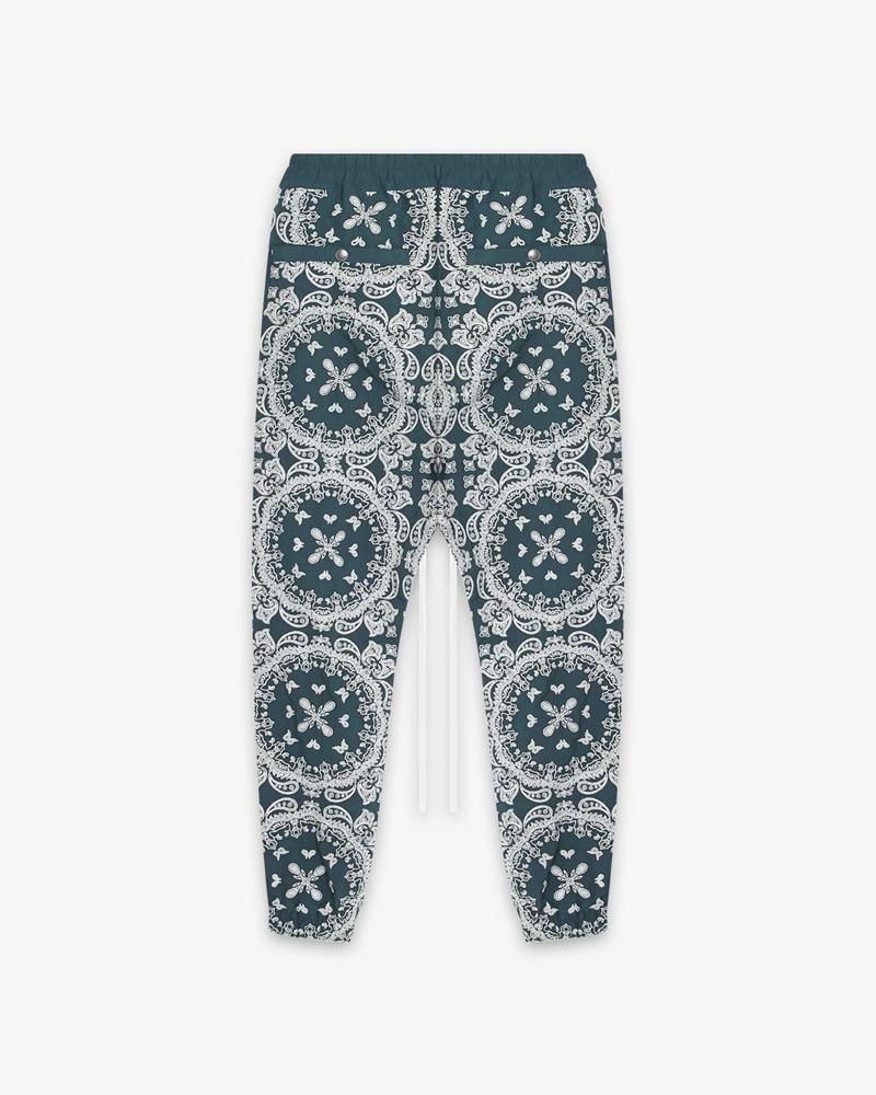 MAYO PAISLEY EMBROIDERY NYLON LOUNGE PANTS