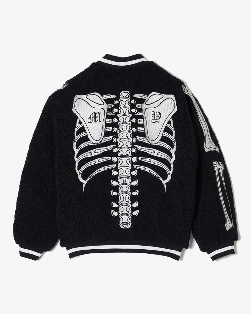 MAYO BONES EMBROIDERY REVERSIBLE BOMBER JACKET