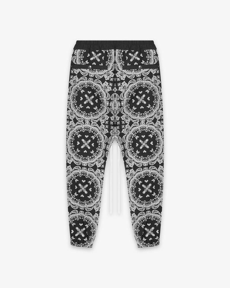 MAYO PAISLEY EMBROIDERY NYLON LOUNGE PANTS