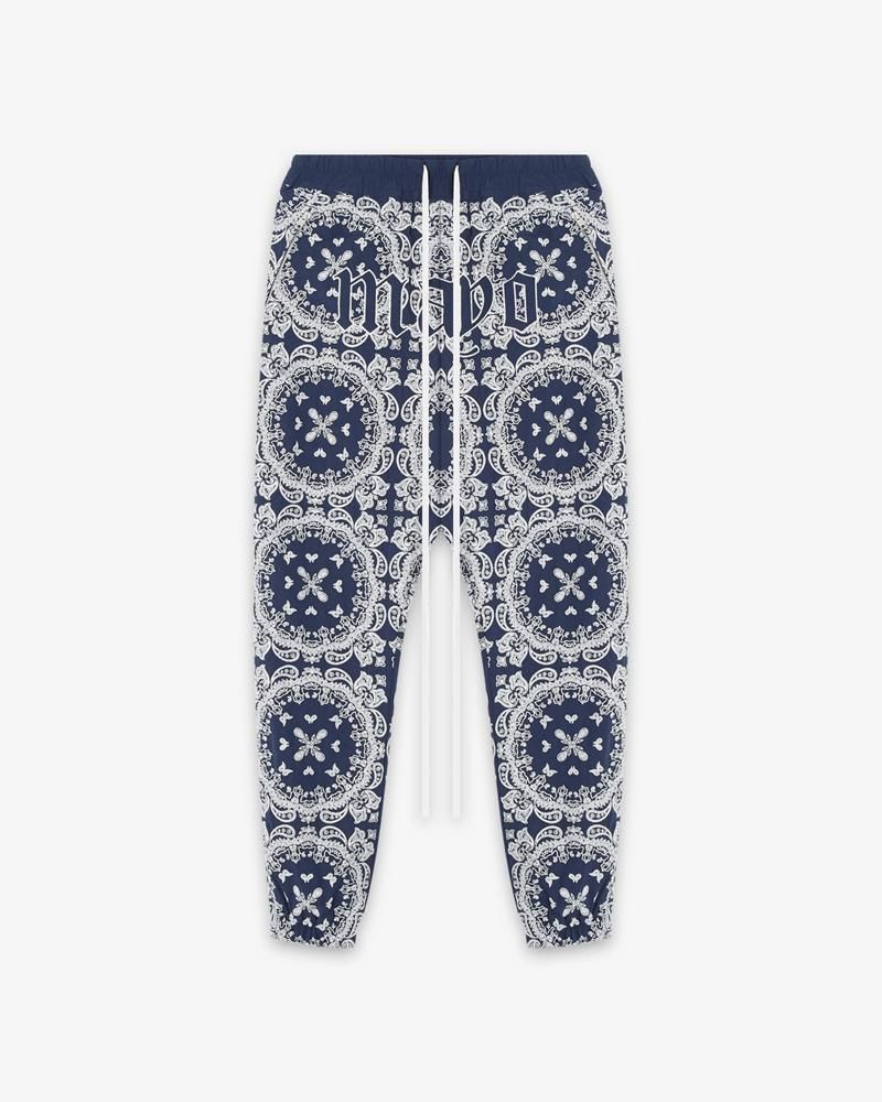 MAYO PAISLEY EMBROIDERY NYLON LOUNGE PANTS