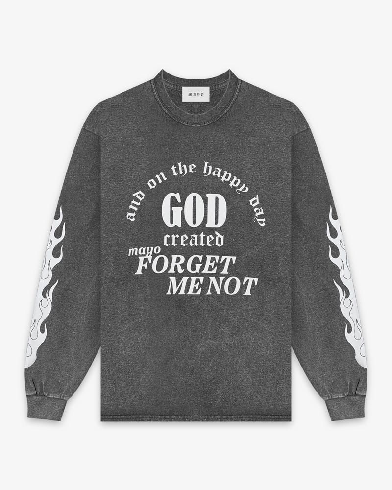 GOD CREATED LONG SLEEVE TEE