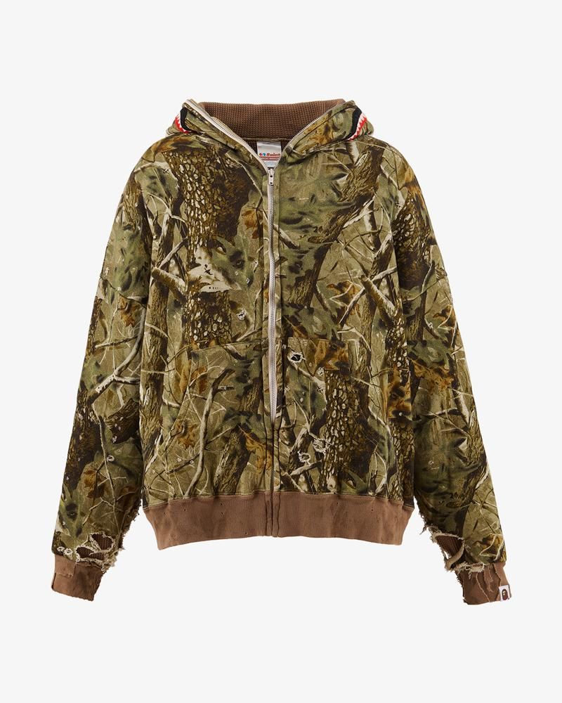 BAPE_ZIP HOODIE SAHARK