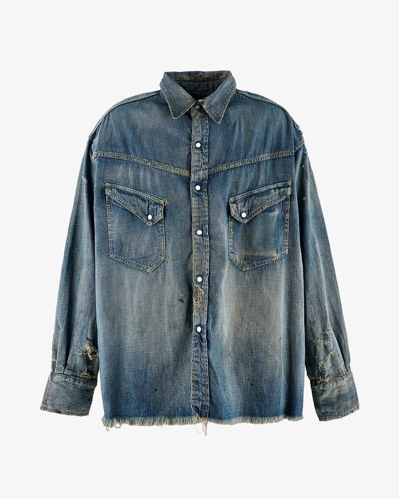 SAINT MXXXXXX DENIM SHIRT DENIM