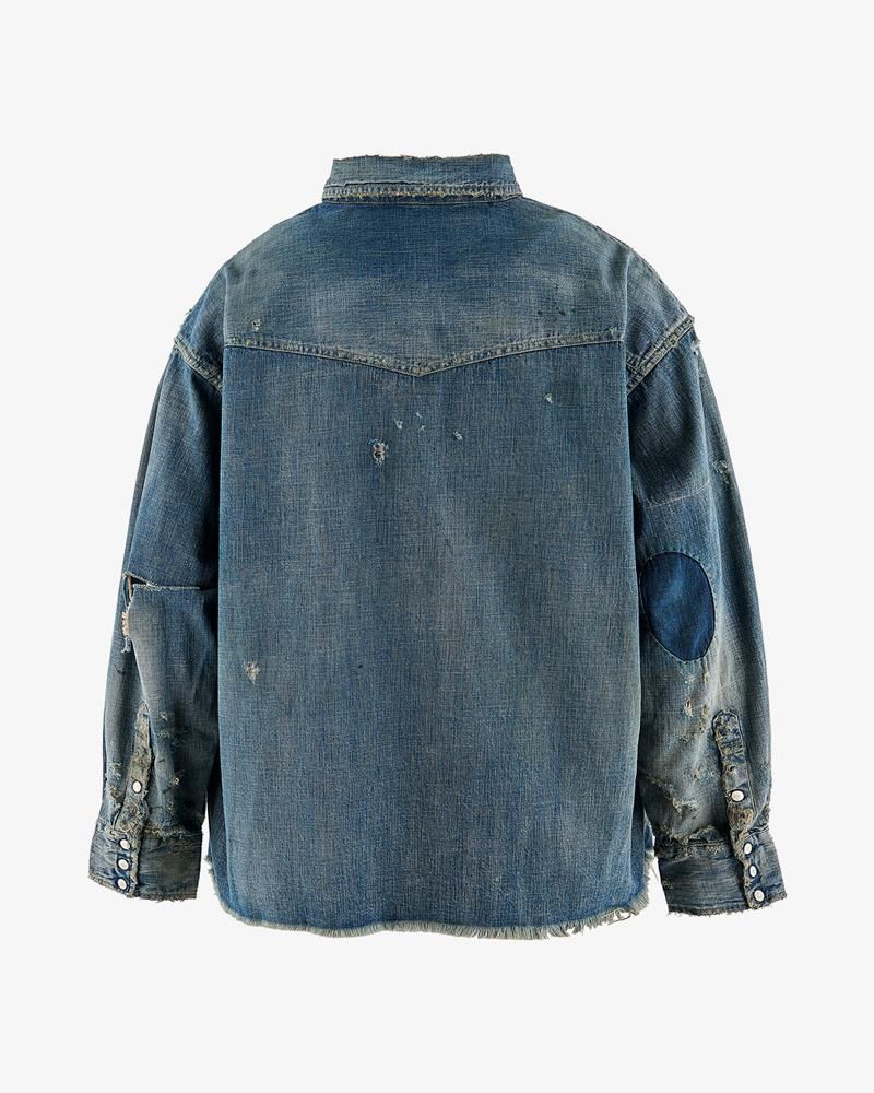 SAINT MXXXXXX DENIM SHIRT DENIM