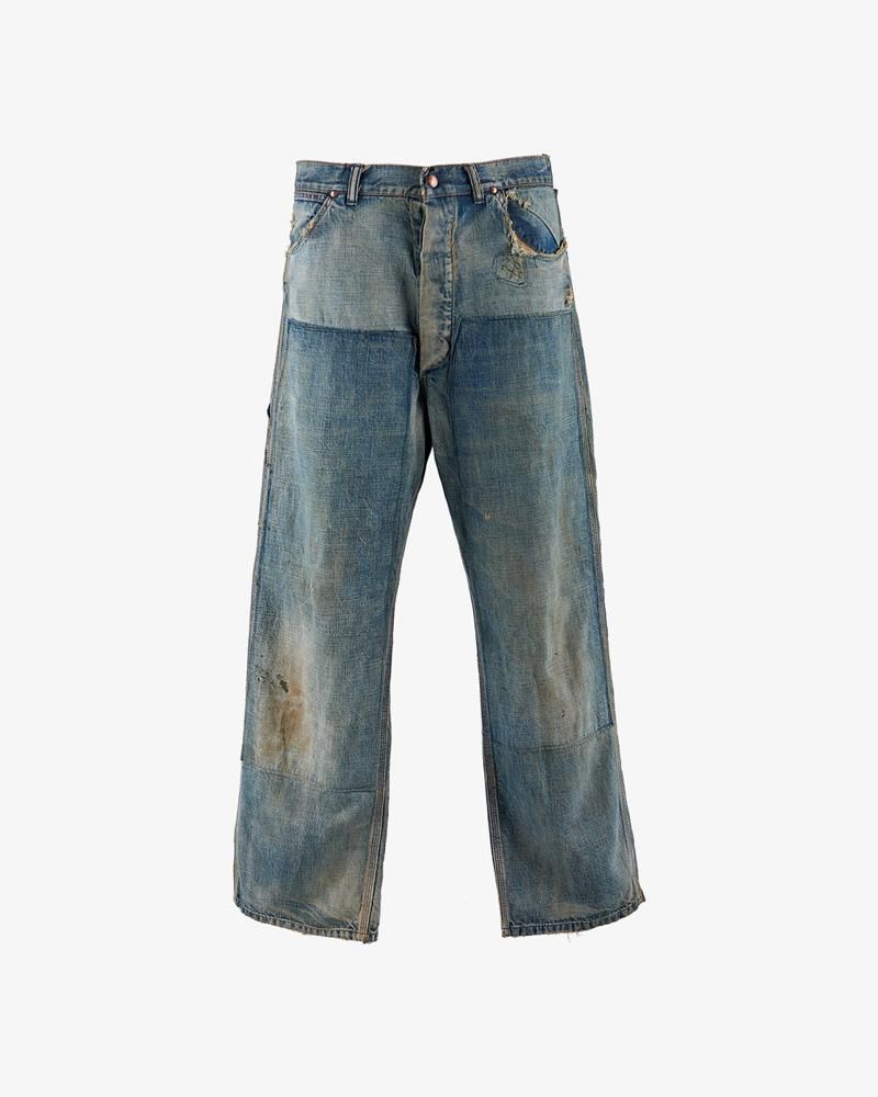 SAINT MXXXXXX DENIM PANTS PAINTER PANTS