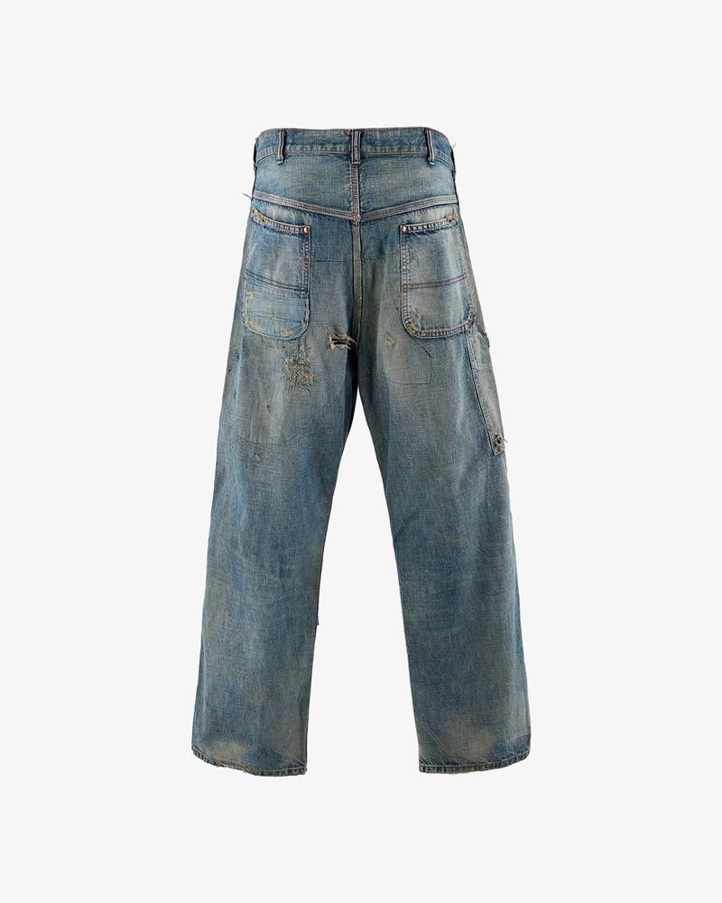 SAINT MXXXXXX DENIM PANTS PAINTER PANTS