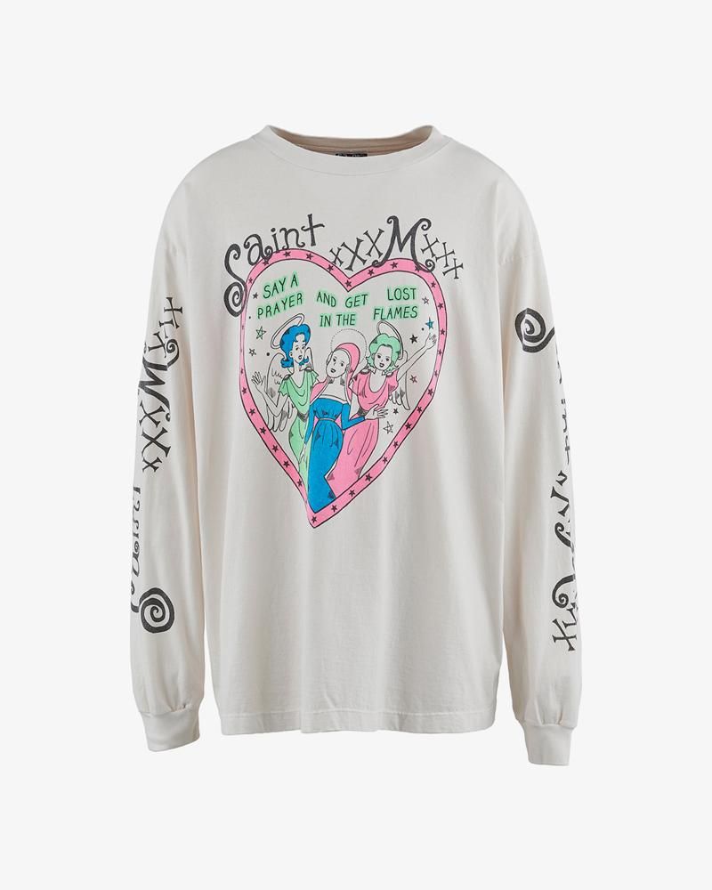 LS TEE PINK HEART