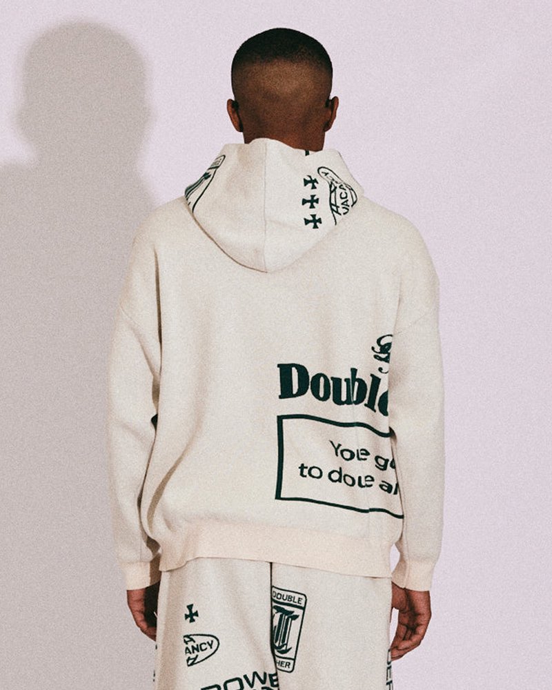 TAIN DOUBLE PUSH POWER DEPARTMENT KNIT P/O HOODIE