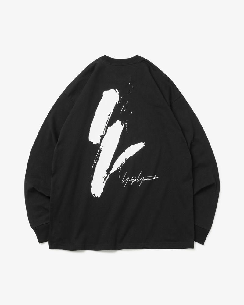 YOHJI YAMAMOTO L/S OVERSIZED COTTON TEE YY LOGO