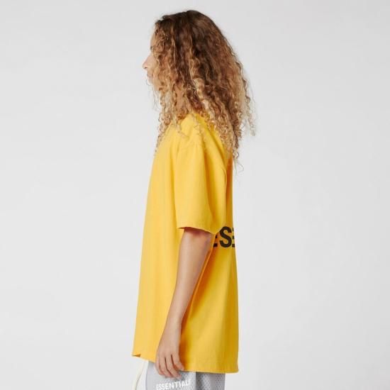 FOG ESSENTIALS | BOXY GRAPHIC T-SHIRT / YELLOW