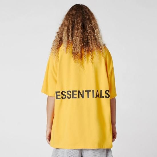 FOG ESSENTIALS | BOXY GRAPHIC T-SHIRT / YELLOW