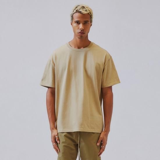 FOG ESSENTIALS | BOXY GRAPHIC T-SHIRT / TAN