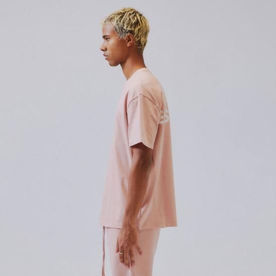 FOG ESSENTIALS | BOXY GRAPHIC T-SHIRT / BLUSH