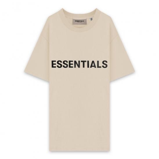 FOG ESSENTIALS | 3D SILICON APPLIQUE T-SHIRT / CREAM