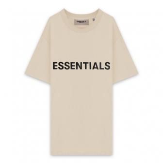 FOG ESSENTIALS | 3D SILICON APPLIQUE T-SHIRT / CREAM