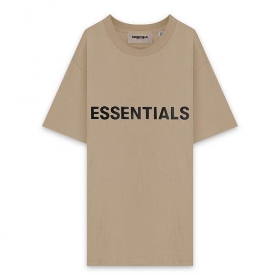 FOG ESSENTIALS | 3D SILICON APPLIQUE T-SHIRT / TAN