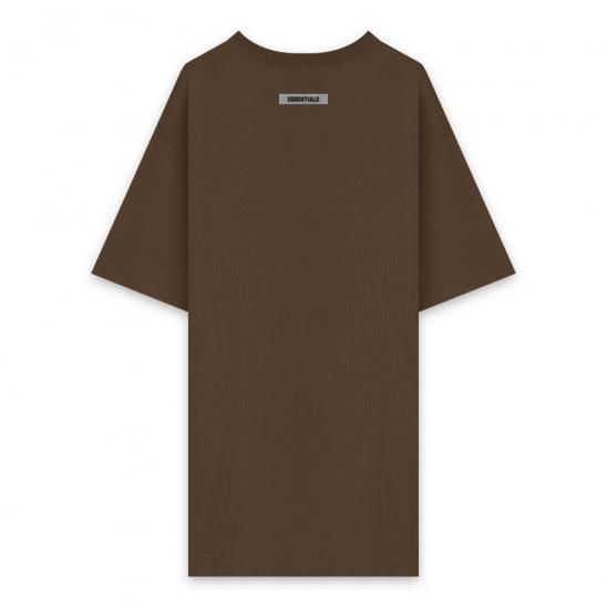FOG ESSENTIALS | 3D SILICON APPLIQUE T-SHIRT / BROWN