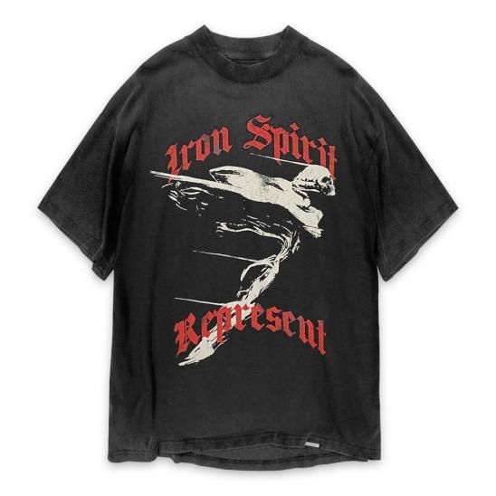 REPRESENT | IRON SPIRIT T-SHIRT / VINTAGE BLACK