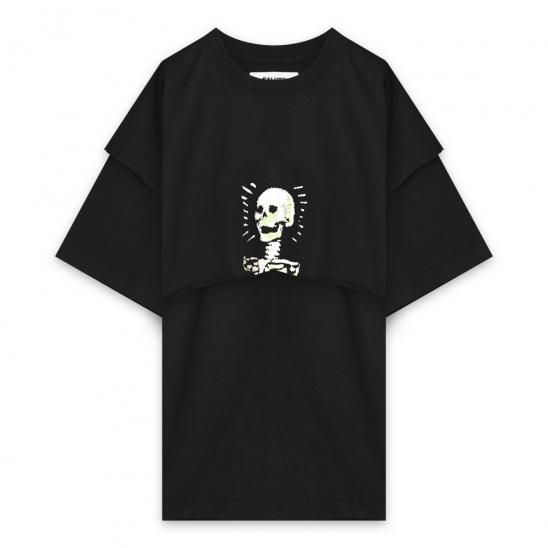 SALUTE | SKULL T-SHIRT / BLACK