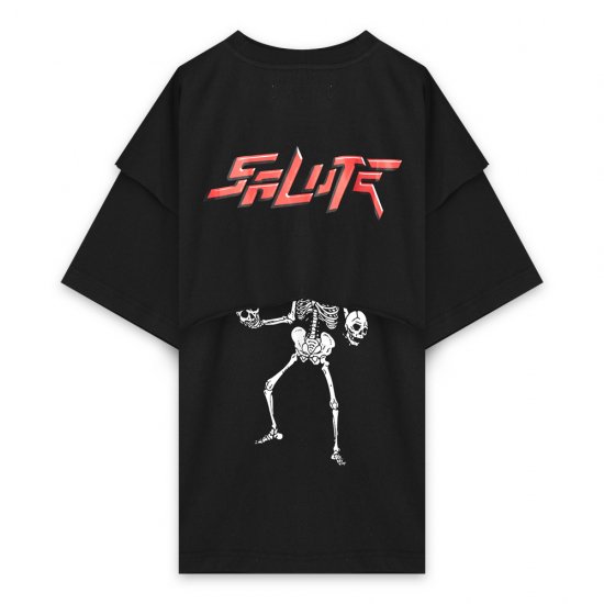 SALUTE | SKULL T-SHIRT / BLACK