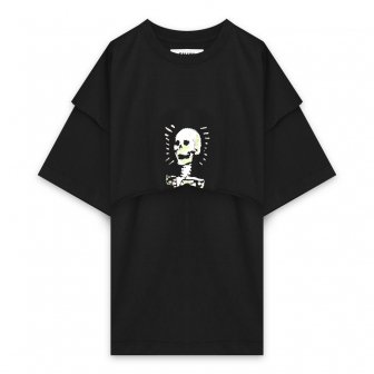 SALUTE | SKULL T-SHIRT / BLACK