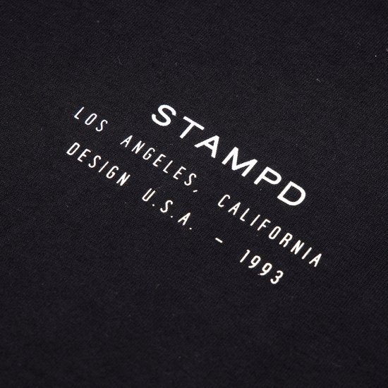 STAMPD | STACKED LOGO TEE / BLACK