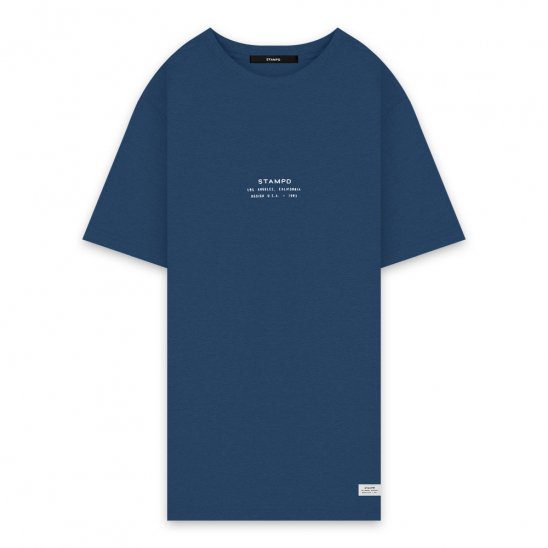 STAMPD | STACKED LOGO TEE / NAVY